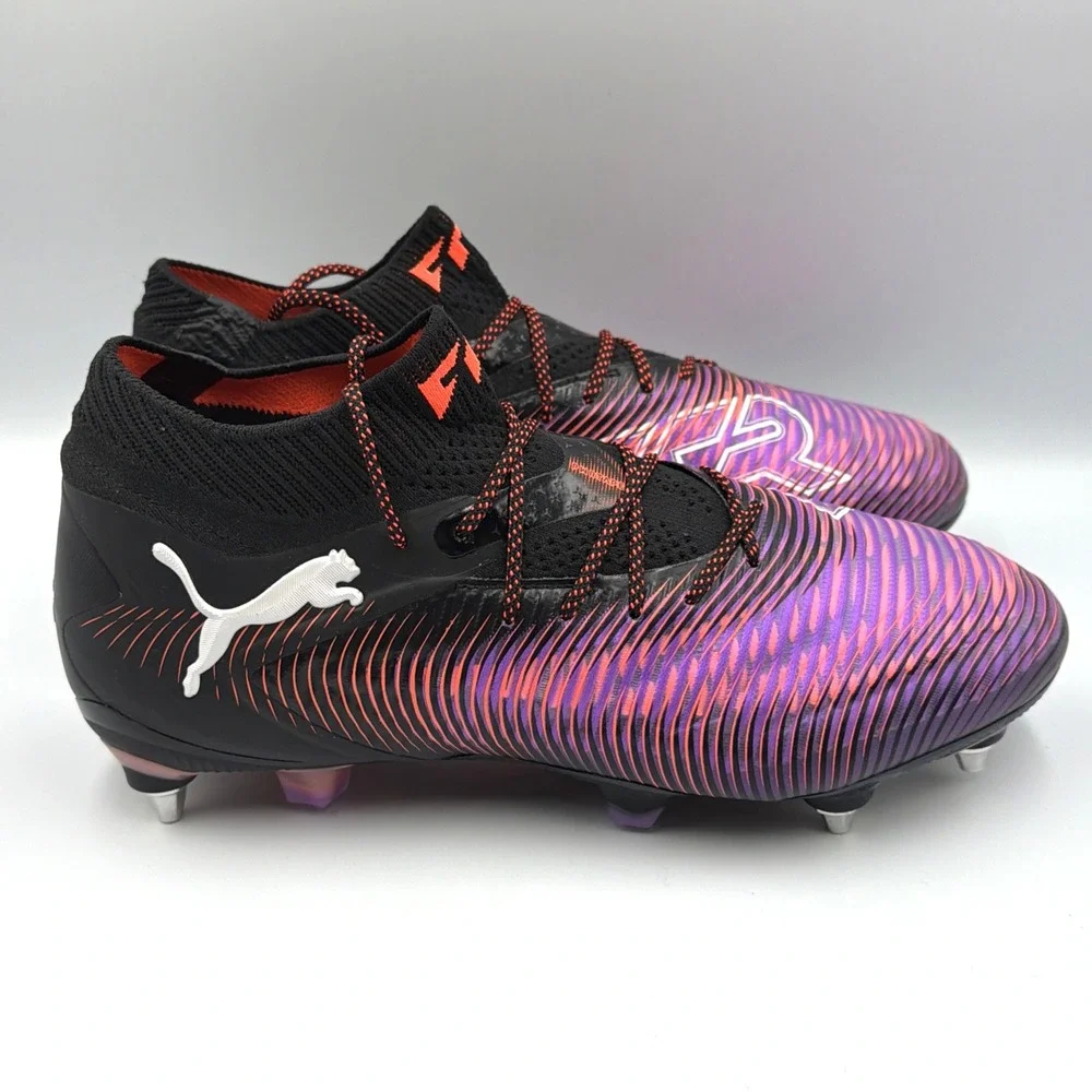 PUMA Future 8 Ultimate MxSG Soccer Cleats Black/White/Glowing Red - Men's 7 NEW